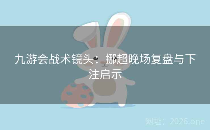 九游会战术镜头：挪超晚场复盘与下注启示